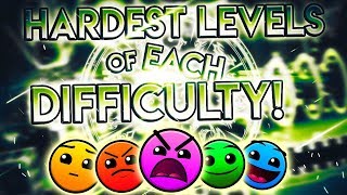 Beating the Hardest Levels of Each Difficulty! (Except Demon)  How to Get Better at Geometry Dash!