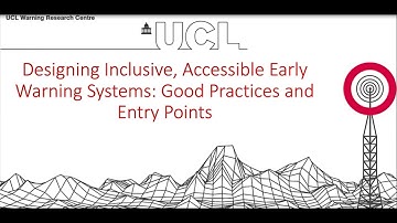 Designing Inclusive, Accessible Early Warning Systems: Good Practices and Entry Points