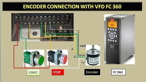 Encoder connection with VFD FC360.
