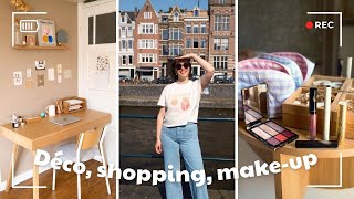 Weekly vlog : nouveau coin bureau, shopping à Amsterdam et test du make-up Victoria Beckham Beauty