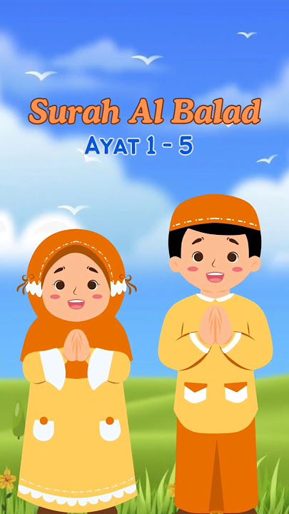 Surah Al Balad ayat 1 - 5 #albalad #surahalbalad #murotalanak #quranforkids #shorts