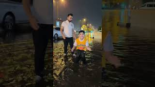 A created new amazing funny😂video with cute children in Rain Dubai#Abdul_Ghafoor#Muhammad_Shakoor