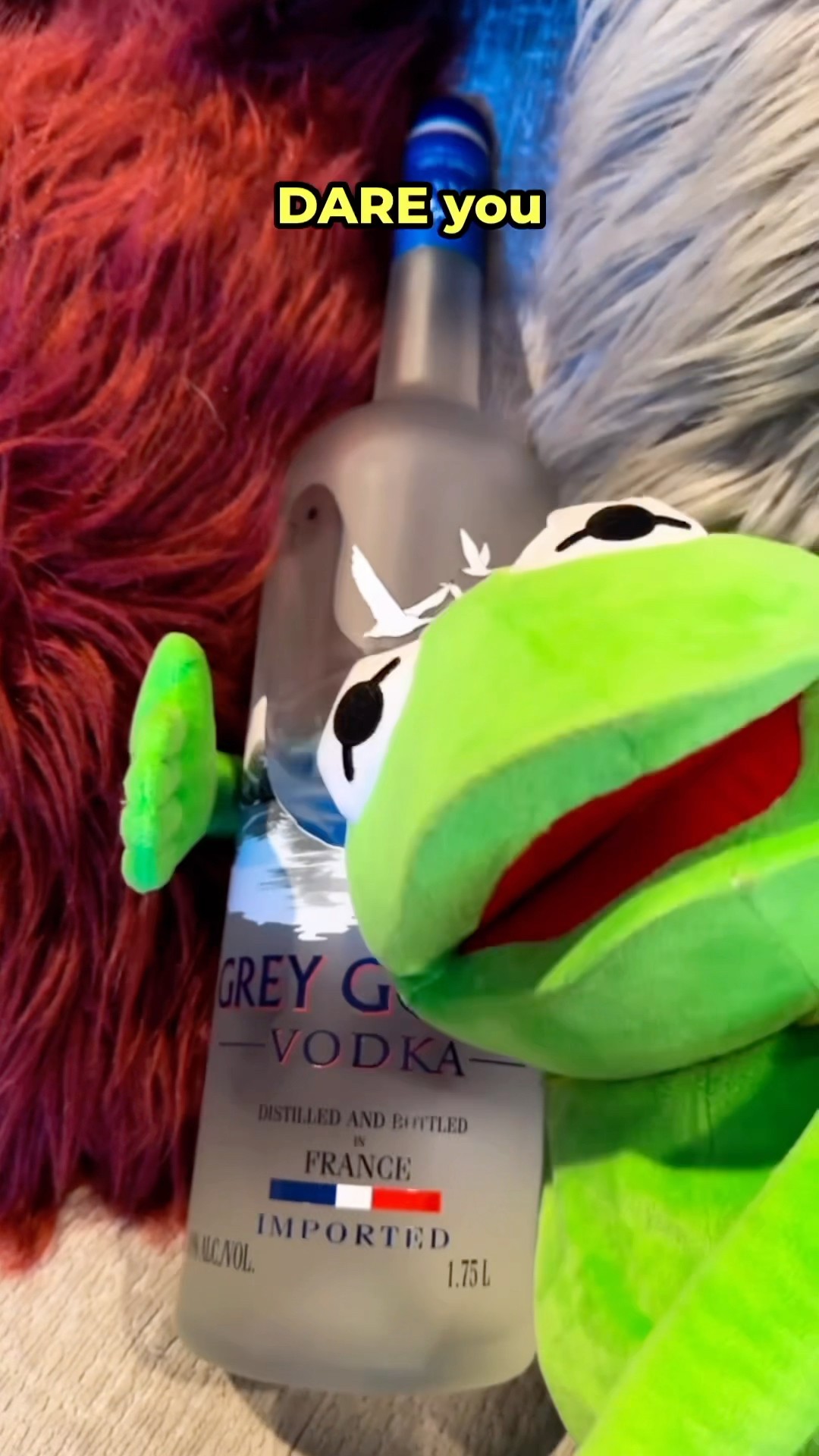 Kermit gets DRUNK of VODKA! #comedy #funny #lol #kermit