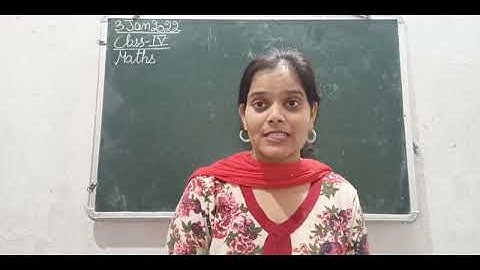 Class IV Mathematics 03 01 2022 by Ms Anchal Singh, Ex  13 4