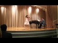 Elizabeth plays bach concerto no 1 in a minor bwv 1041 allegro