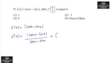 If f(x)=|cosx-sinx|, then f