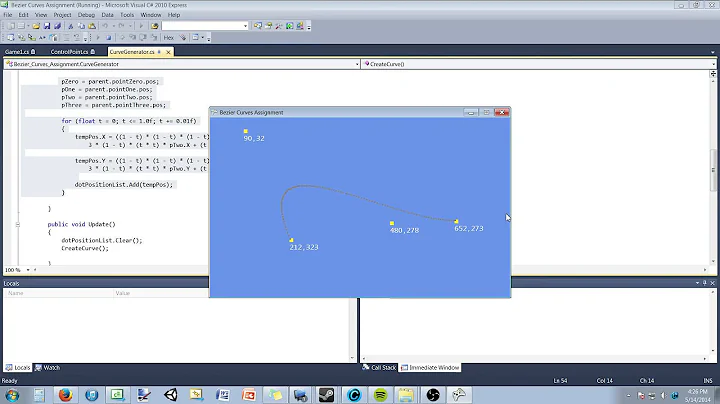 steven dull c# bezier curves