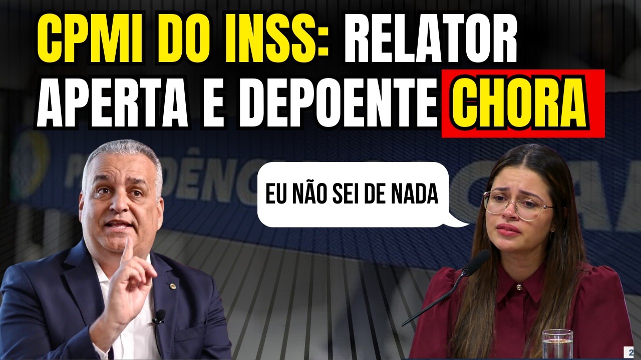 Ao Vivo: Depoente Não Aguenta Pressão e Chora na CPMI do INSS - YouTube