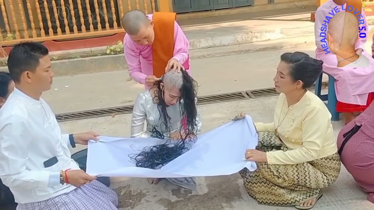 Headshave Myanmar nun 🙅‍♀️🙅‍♀️