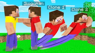 Minecraft BUT Everything You PUNCH CLONES ITSELF! (crazy)