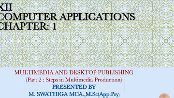 Steps in Multimedia Production