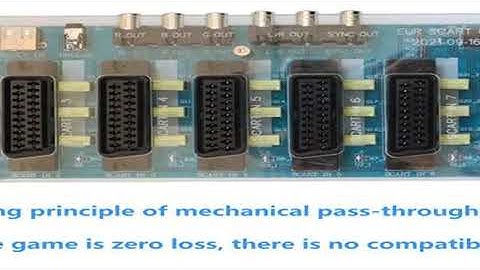 Video Scart Distributor Automatic Converter 6 In 1 Out Acrylic Case EUR Automatic Switcher RCA Adapt