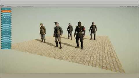 Animated WW2 Characters | UNITY