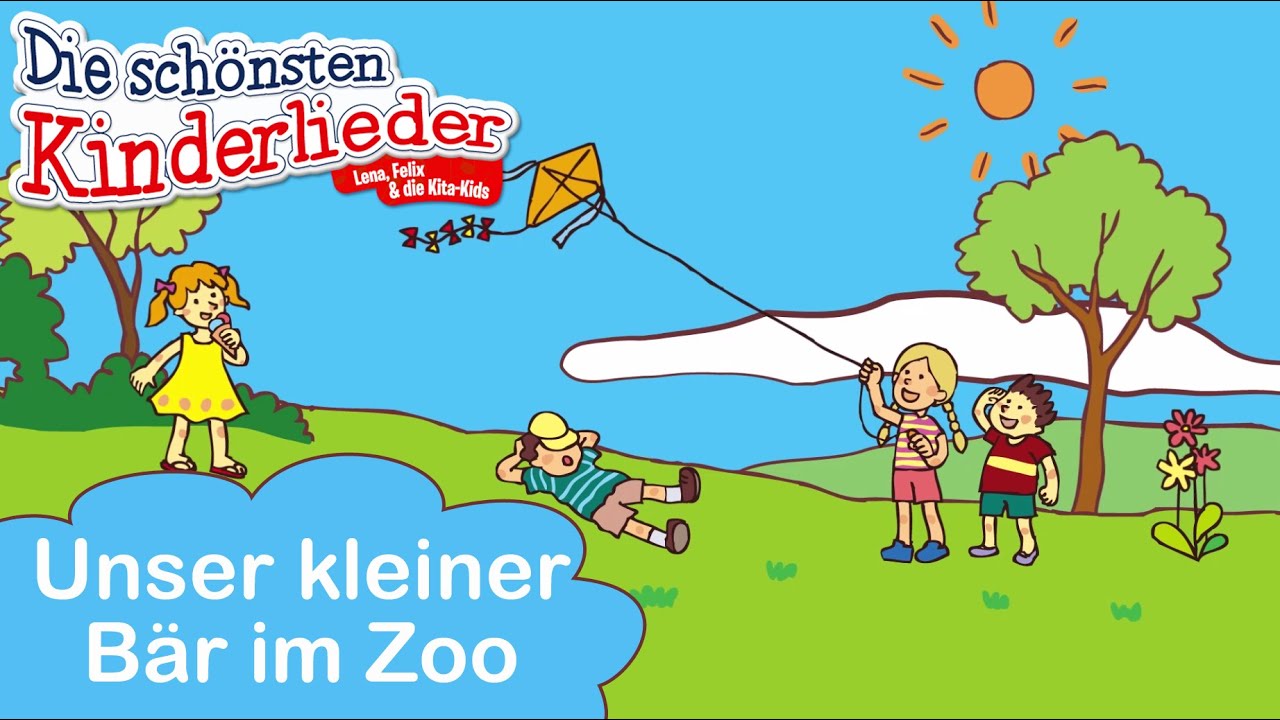 Unser kleiner Bär im Zoo | Kinderlied mit Text zum mitsingen - YouTube