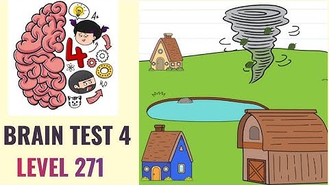 🧠 Brain Test 4 Level 271 | Keep that house safe from the tornado! | Walkthrough