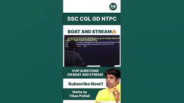 BEST MATHS SHORTCUT : BOATS & STREAM 🔥| MATHS BY VIKASH PATHAK | SSC #trending #shorts #maths #ssc