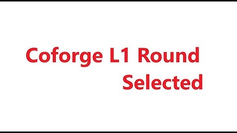 Coforge Interview || Java Developer || Coforge L1 Round || Selected || Virtual Video Interview