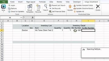 SmartClient - Bin Transfer Inventory Detail