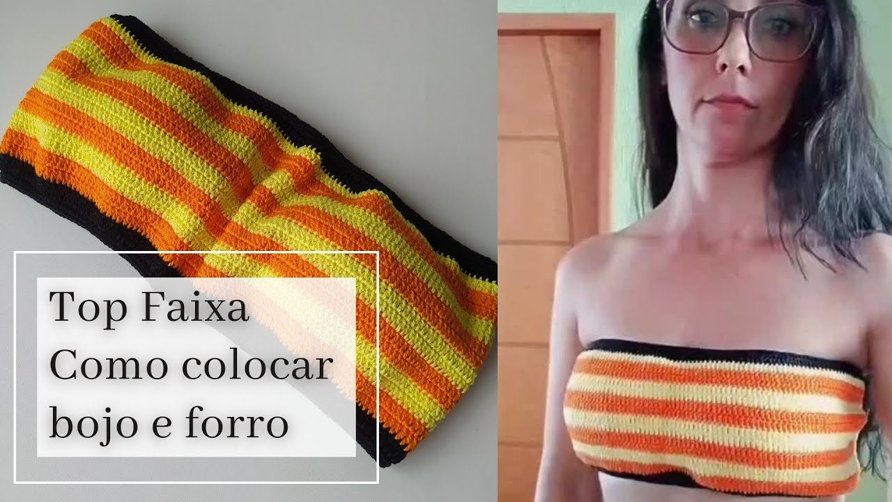 Como Colocar Bojo e Forro no Top Faixa