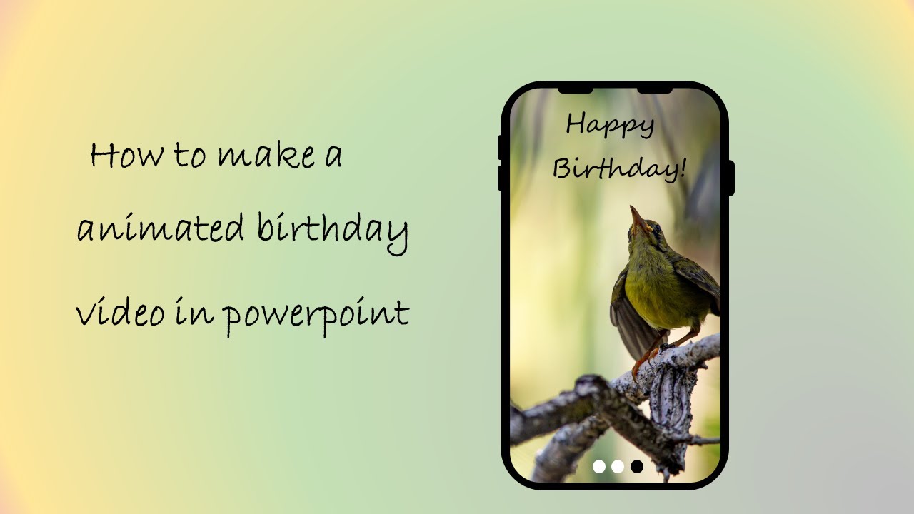 How to make a Animated Birthday Video in PowerPoint  Birthday Video 2021  PowerPoint