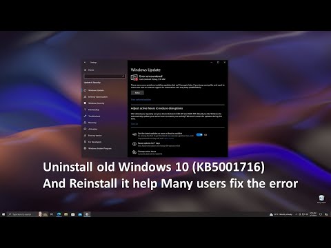 Windows 10 (#KB5001716) Update not installing error 0x80070643 (Reinstall the old update help)