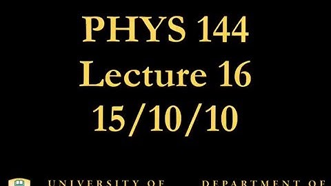 PHYS 144 Lecture 16: Rocket Science