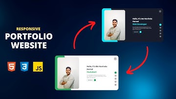 Create a Responsive Personal Portfolio Website Design using HTML CSS and JavaScript part 3