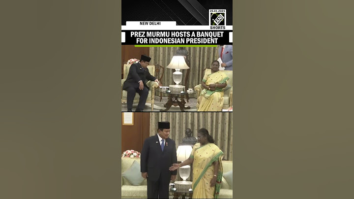 Presiden Droupadi Murmu mengadakan jamuan makan untuk Prez Indonesia Prabowo Subianto di Rashtrapati Bhavan