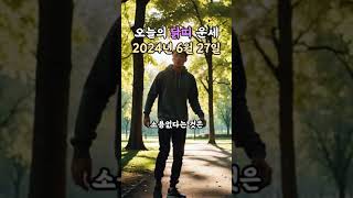오늘의 운세 2024년 6월 27일 - 닭띠 #무료운세 #오늘의운세 #운세 #닭띠 #닭띠운세
