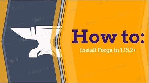 How to install Minecraft Forge 1.15.2+