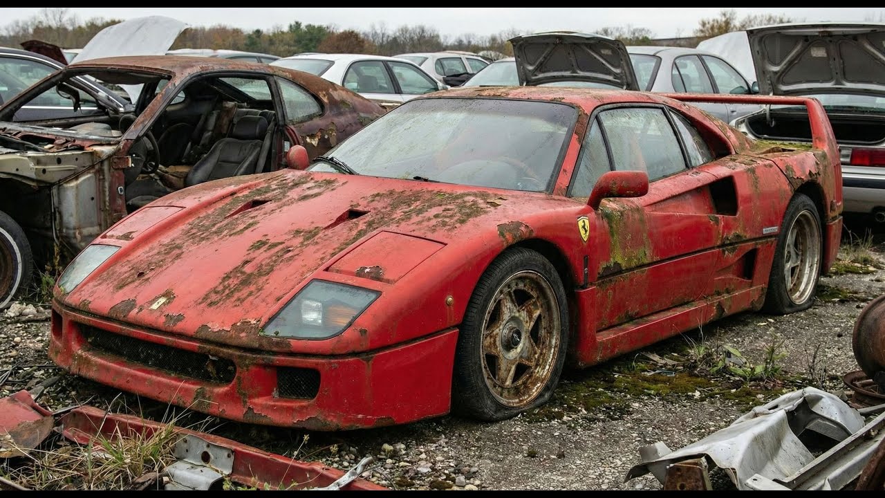 ASMR Car Restoration Full Rebuild of Rosso Corsa Ferrari F40 [1987] from Abandoned Condition  to new
