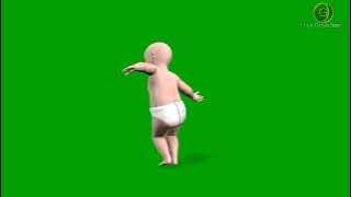 Baby Dancing Ha Ha Green Screen HD