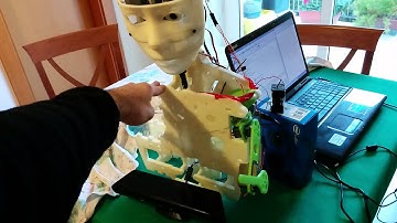 Inmoov + inverse kinematics tests.. Myrobotlab