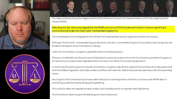 SCOTUS react: Murphy v. NCAA (2018)