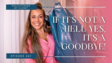 Spring Closet Cleanout | Decluttering My Closet | If It