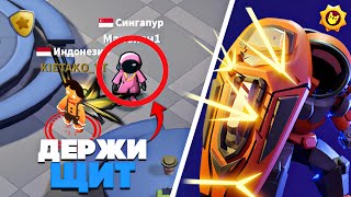 картинка: 😲Рискую СОБОЙ но Выдам Щит КАЖДОМУ! / Игра за Стража в Super Sus