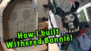 Building my withered Bonnie cosplay!