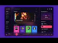 Figma beginners tutorial uiux design  day 09  music player design