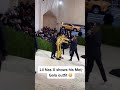 Lil Nas X takes off his gold armor at the Met Gala