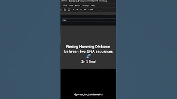 Find DNA Mutations in 1 Line! 🧬 | Hamming Distance Explained