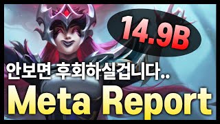 【메타 리포트】하루아침에 천지개벽이 일어났습니다;; 14.9B 패치 메타 리포트 (롤토체스 시즌11)