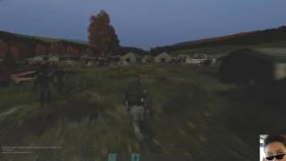 Zombie horde on my tail in Myshkino tents in DayZ