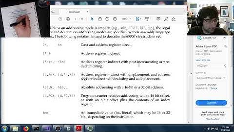 68K Assembler and emulator Part 6 | Memory addressing modes!