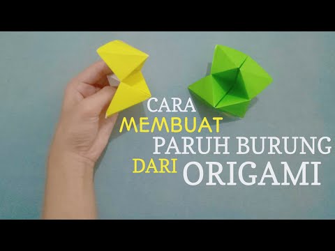 Cara Membuat Paruh Burung Dari Kertas Origami 100%MUDAH