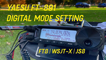 Yaesu FT 891 Setting for FT8 | JS8 | WSJT-X | Digital Modes