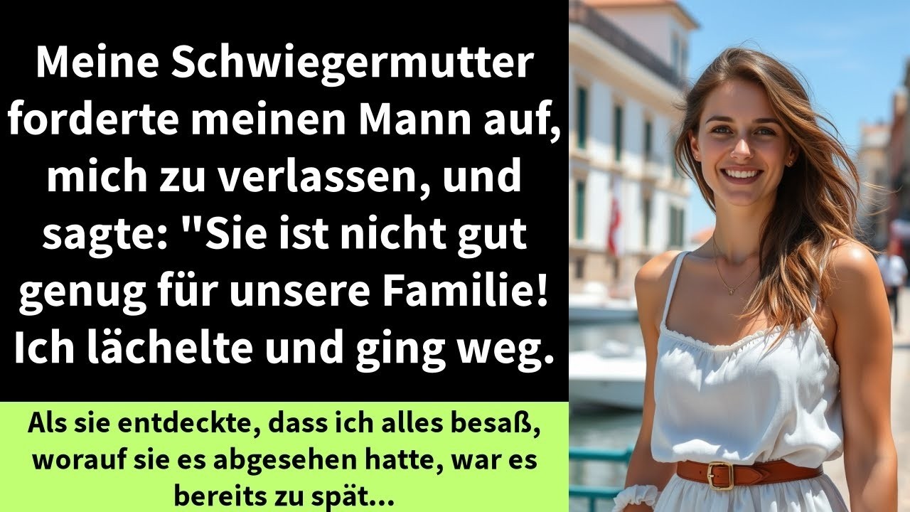 Meine Schwiegermutter forderte meinen Mann auf, mich zu verlassen, und sagte