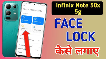 Infinix note 50x 5g me face lock kaise lagaye / Infinix note 50x 5g phone me face lock kaise lagaye