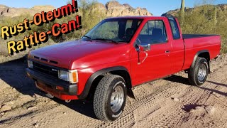 How to: Budget DIY Rustoleum Paint Job! Amazing Results! Rescued Nissan 4x4