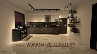 Illuminazione A Binario Con Faretti Da Soffitto Per Cucina