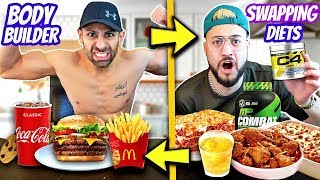 I Swapped Diets With A Pro Bodybuilder For 24Hours Crazy Amount Of Food Never Again 